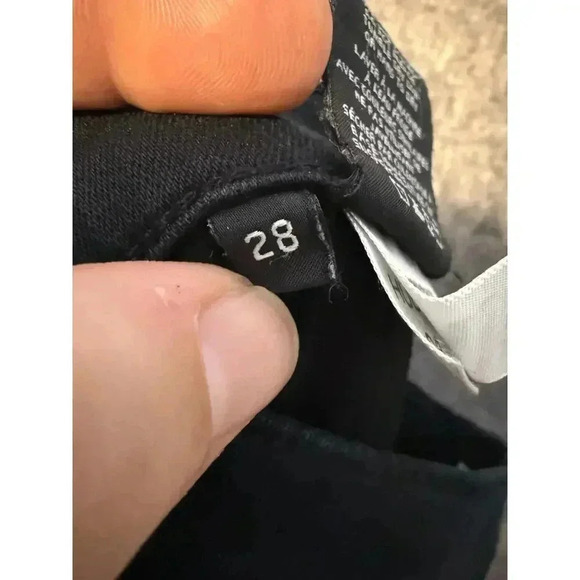 Hudson Jeans Harkin Crop Super Skinny Cuff Denim Black Wash Stretch 28 - Picture 7 of 9